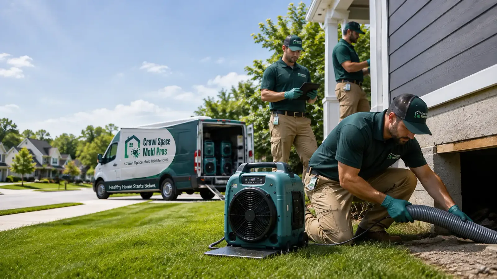 Crawl Space Mold Removal in Gilbert, WV